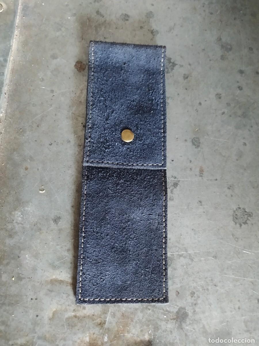 Vintage: Funda azul de piel, 16cm - Foto 2