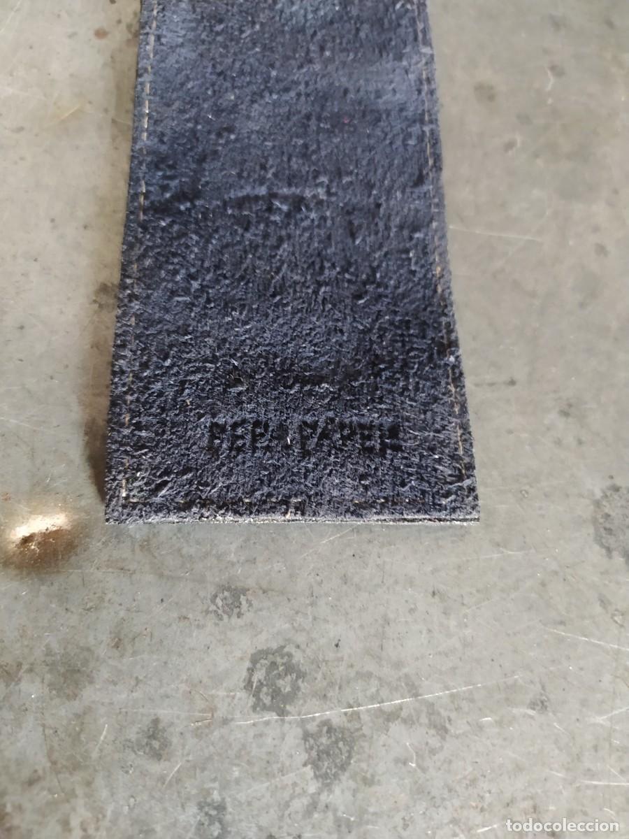 Vintage: Funda azul de piel, 16cm - Foto 4