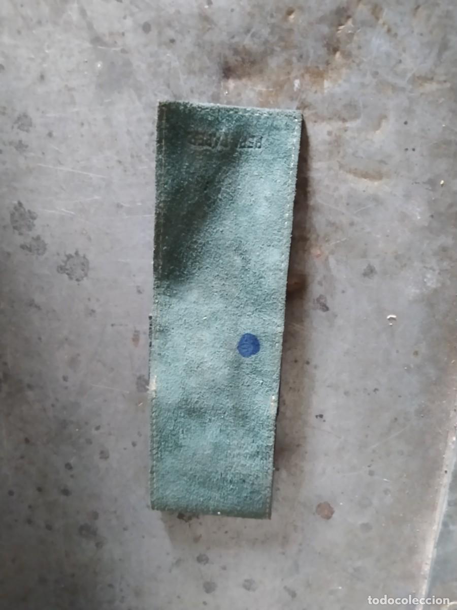 Vintage: Funda verde de piel, 16cm - Foto 3