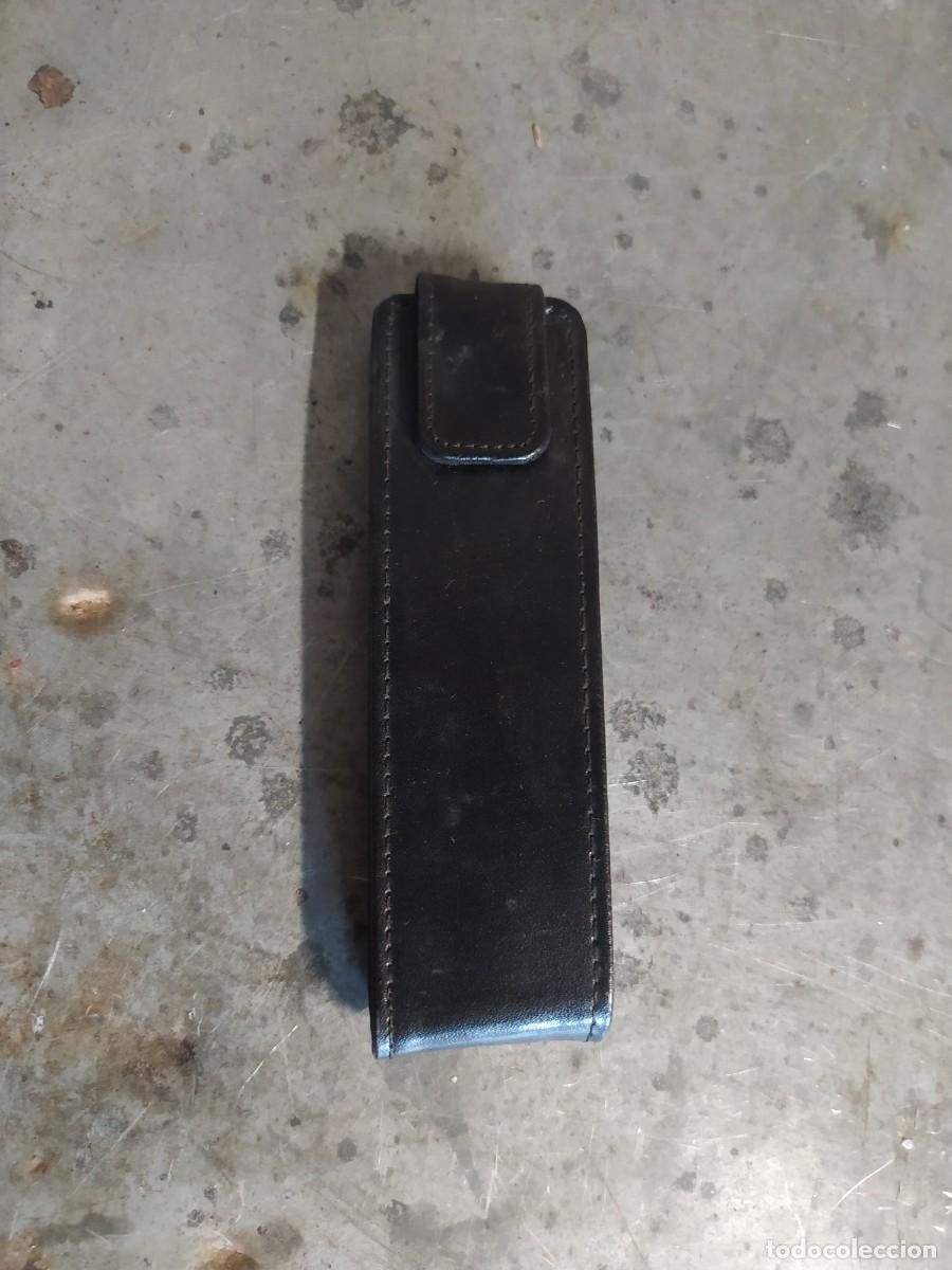 Vintage: Estuche portaplumas de piel - Foto 1
