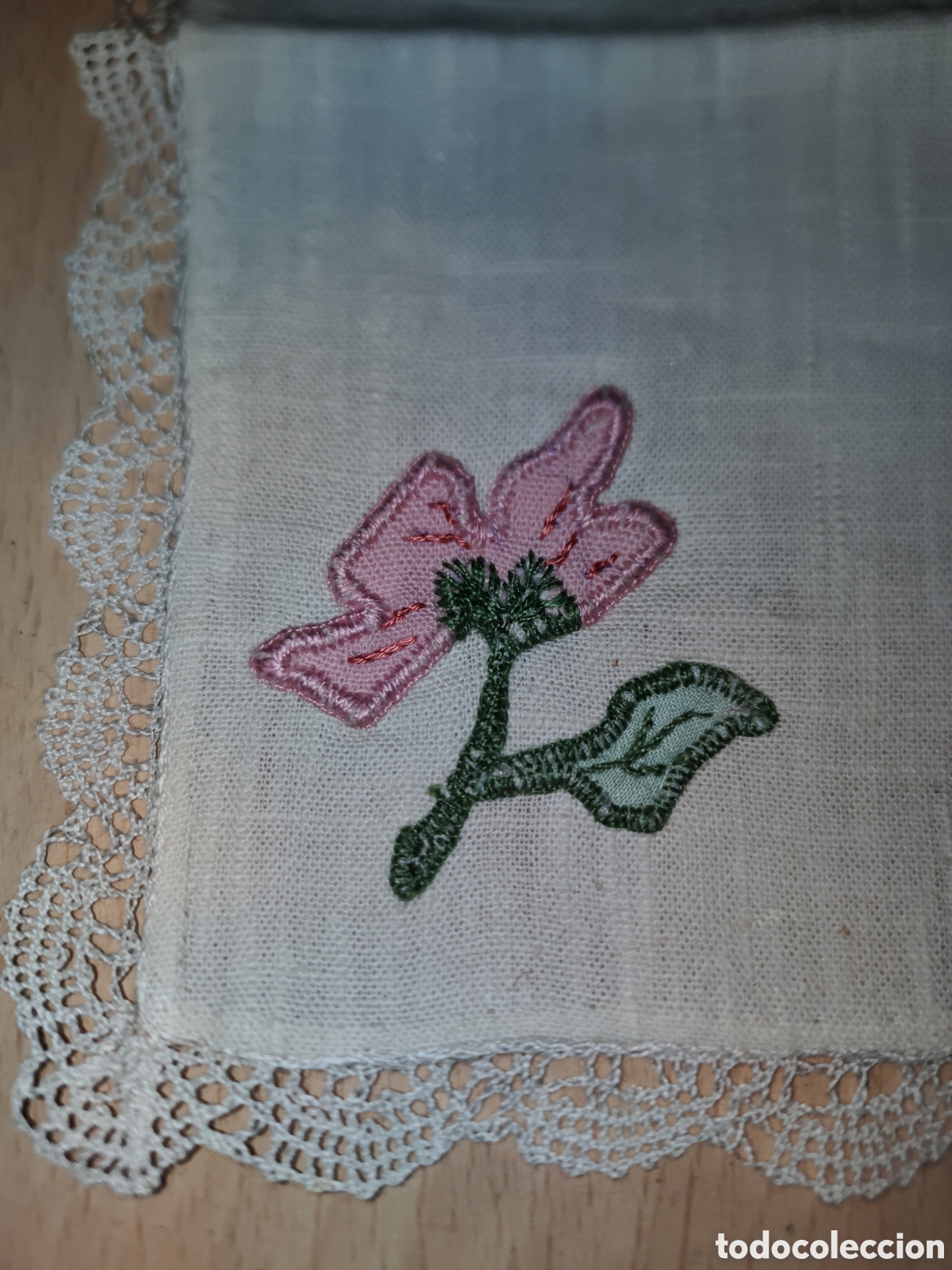 Vintage: Antiquo panuelo de algodon - Foto 2