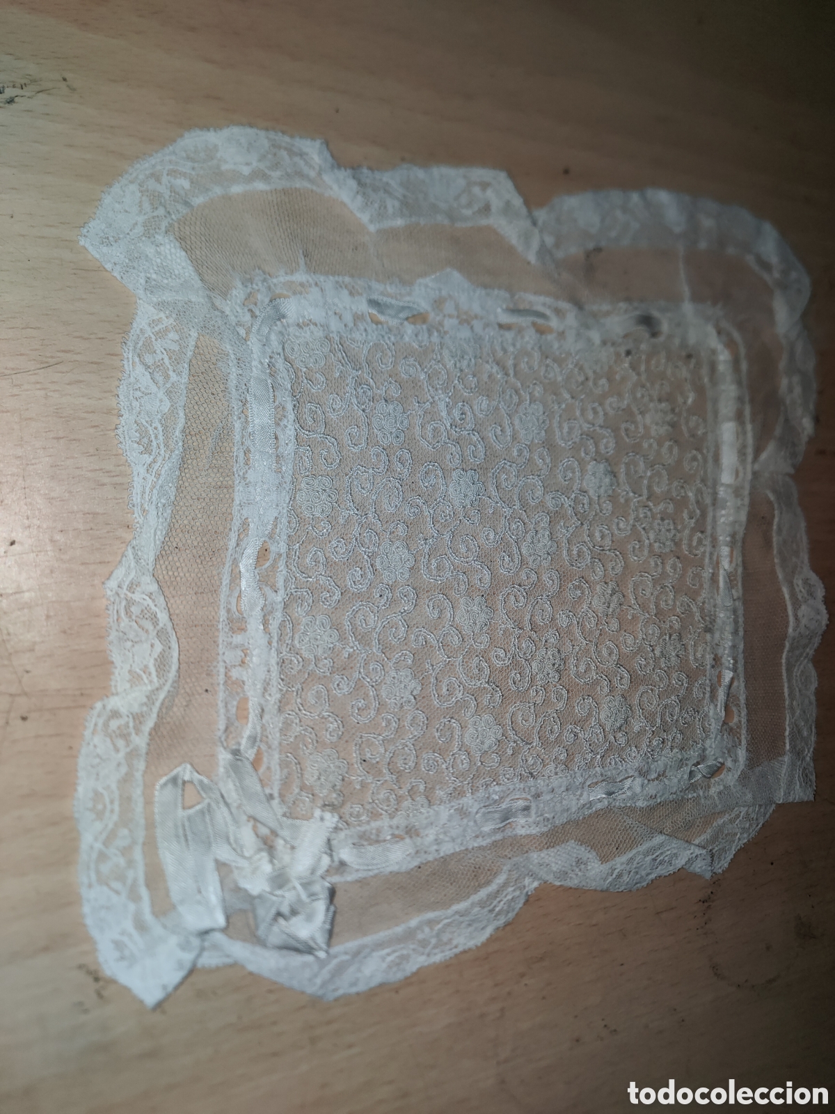Vintage: Encaje panuelo de algodon - Foto 1