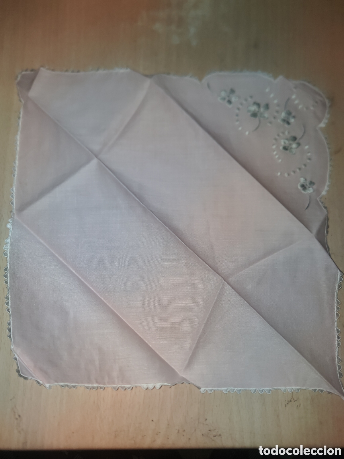Vintage: Servilleta antigua con encaje - Foto 2