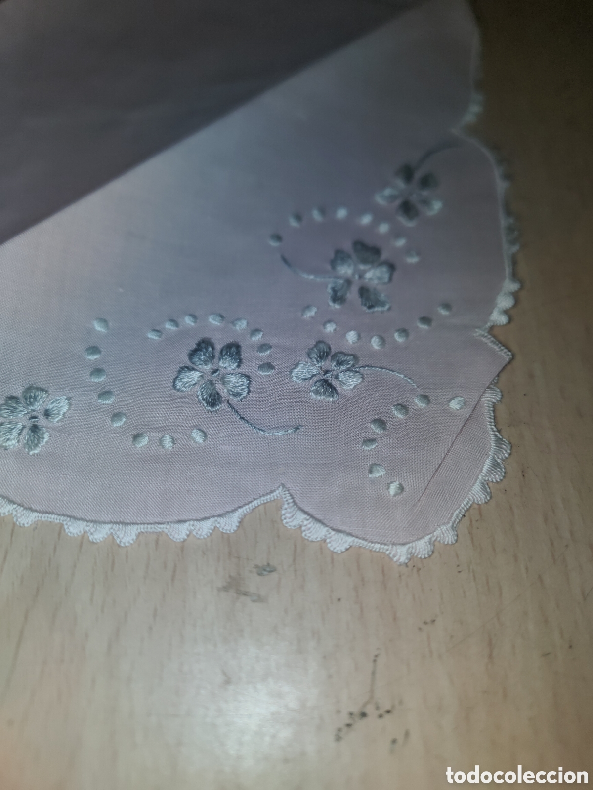 Vintage: Servilleta antigua con encaje - Foto 3