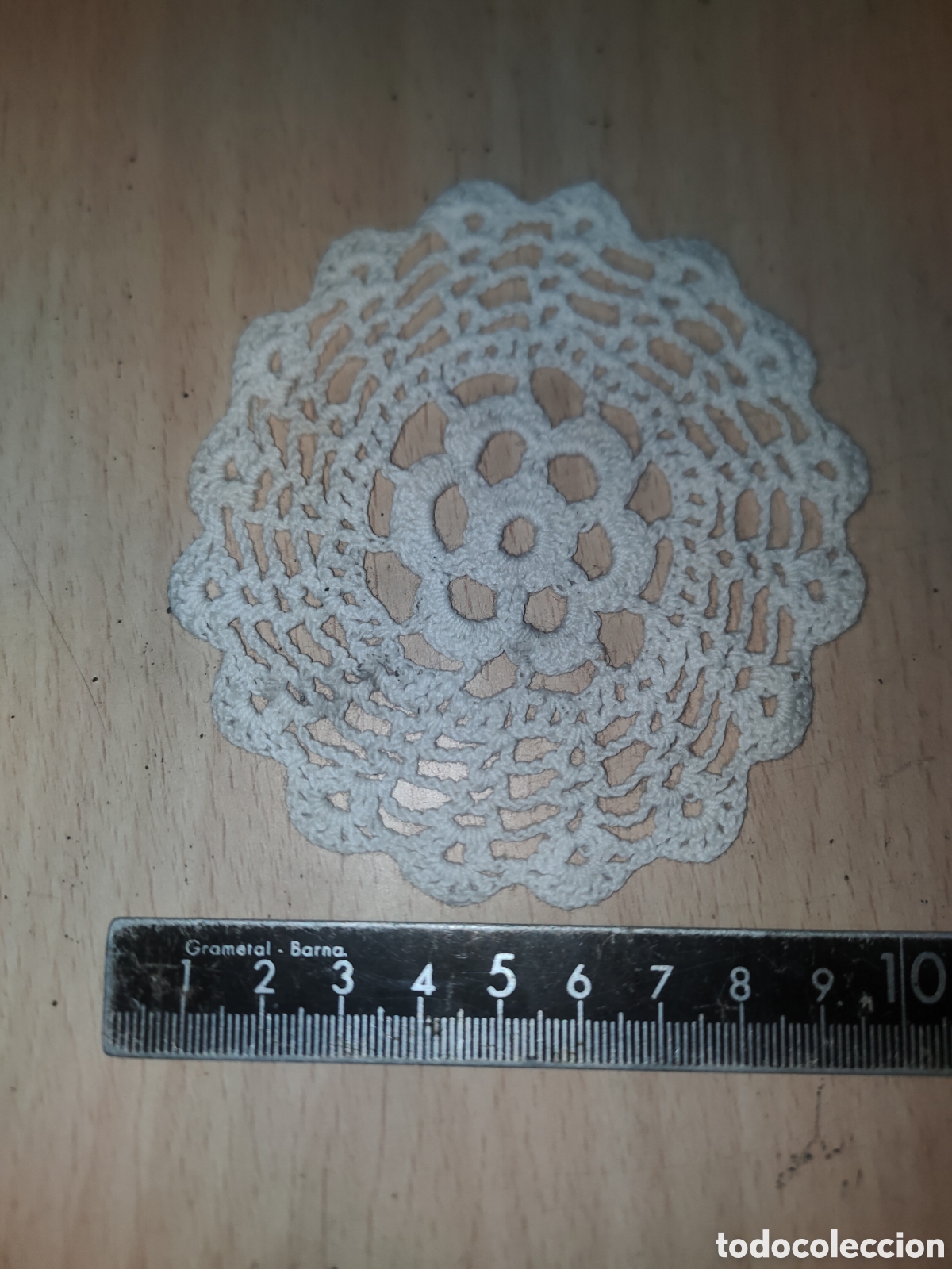 Vintage: Panuelo antiguo de algodon encaje - Foto 1