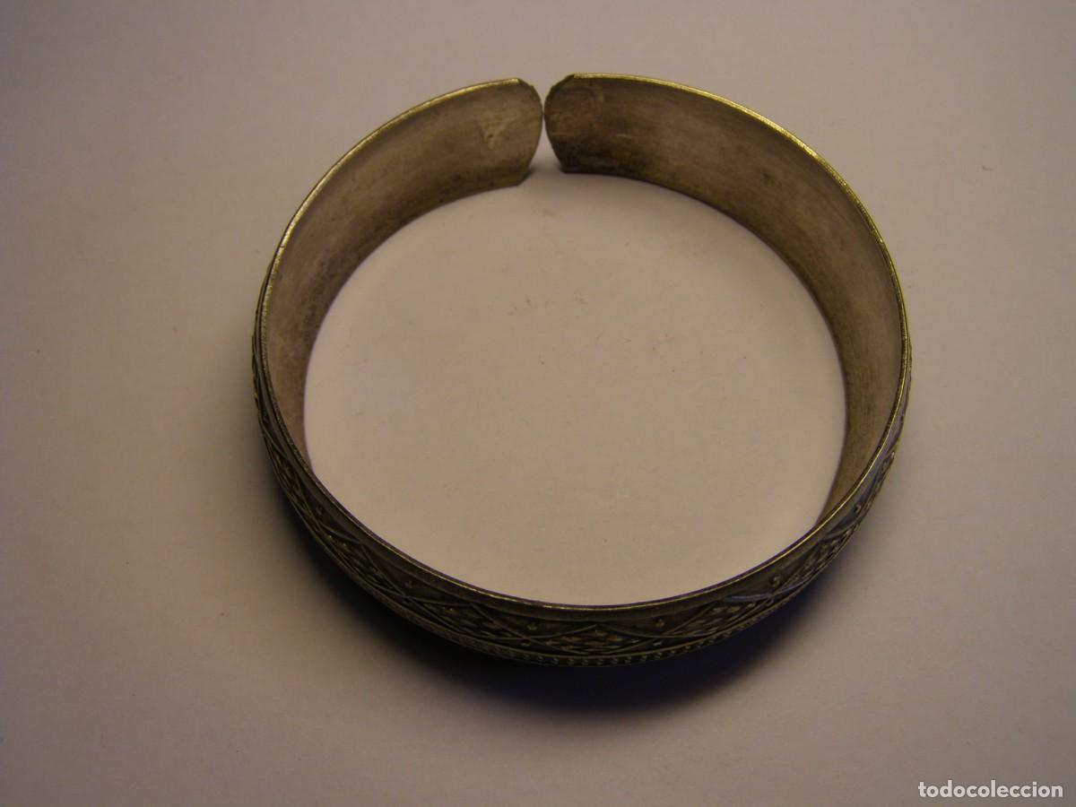 Vintage: Pulsera plateada, a&ntilde;os 60. - Foto 2