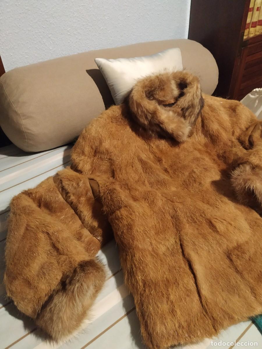 Vintage: Chaquet&oacute;n piel amplio. - Foto 1