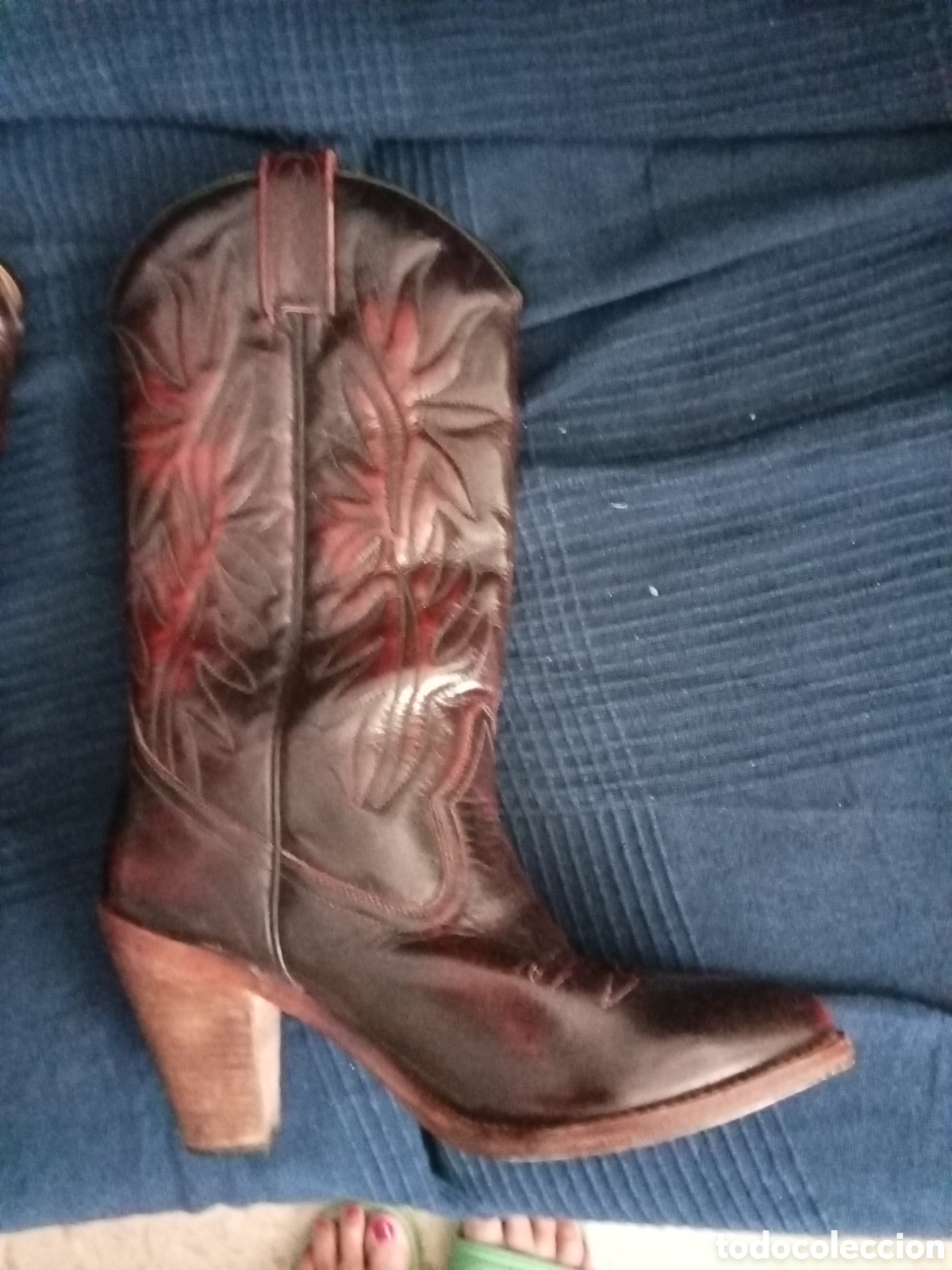 Vintage: Botas cuero hechas a mano - Foto 4