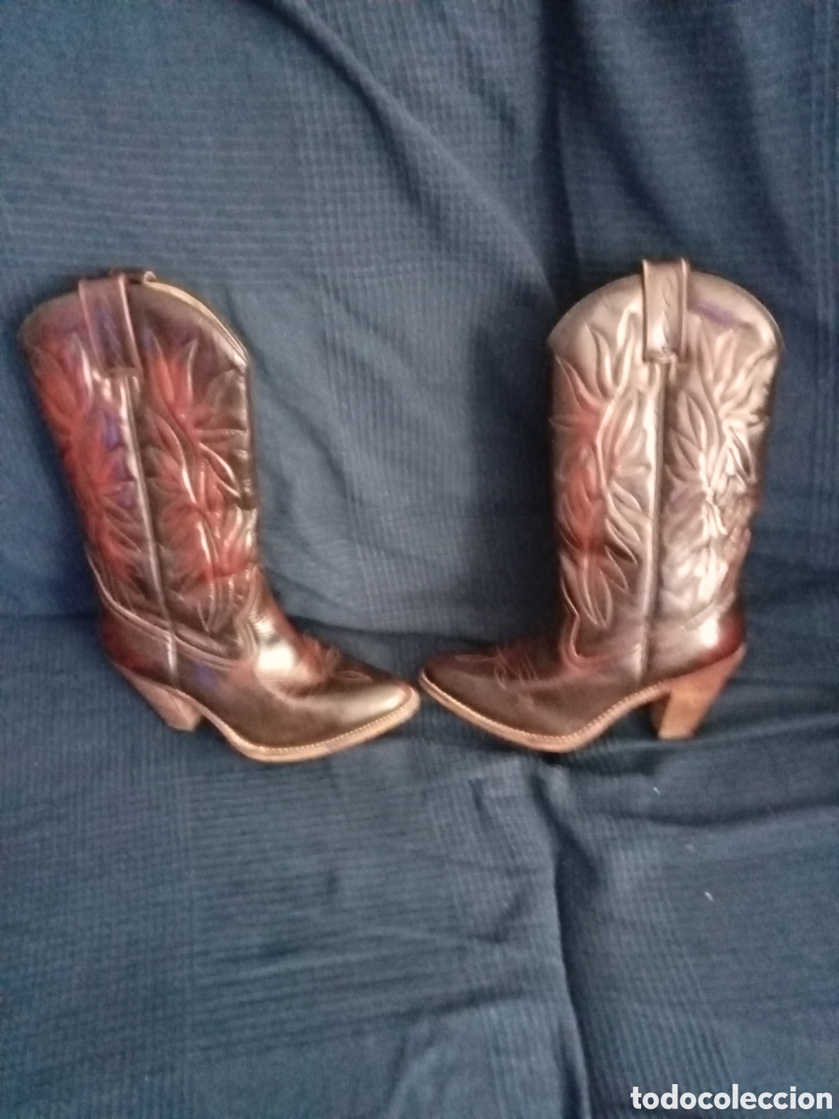Vintage: Botas cuero hechas a mano - Foto 1