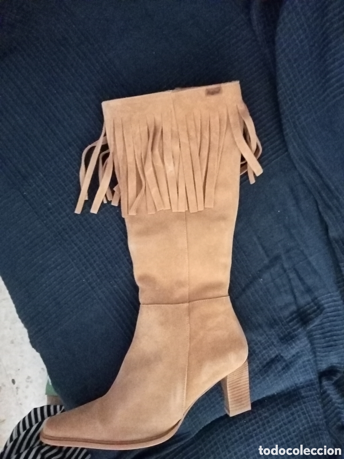 Vintage: Botas flecos de piel vuelta - Foto 5