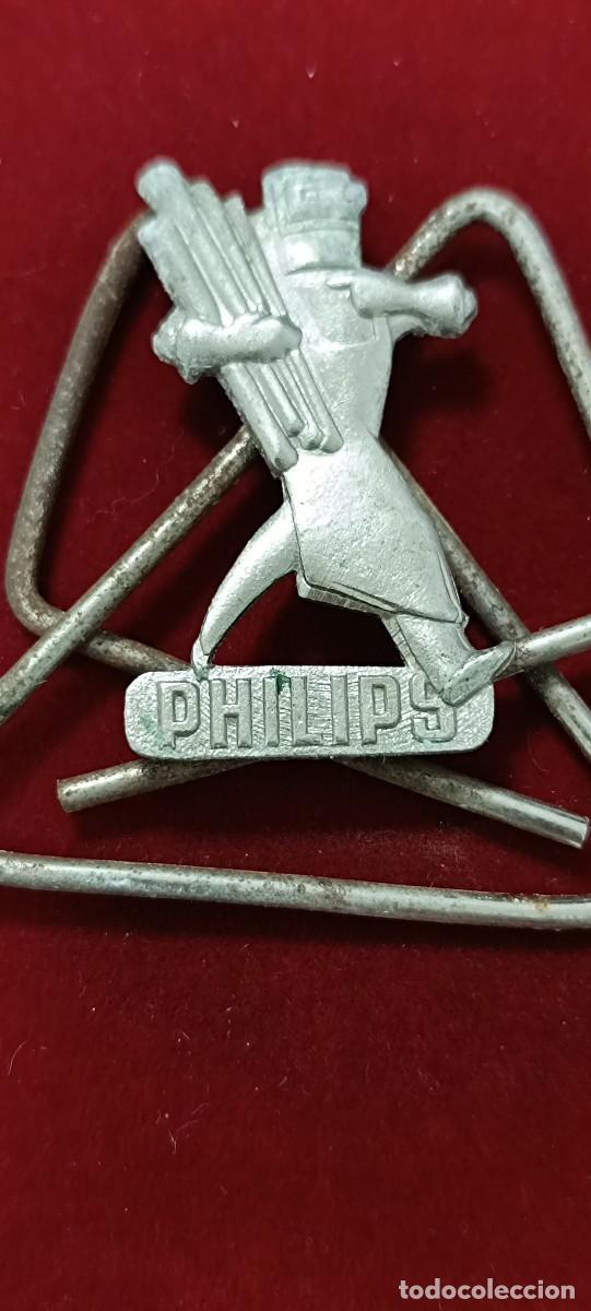 Vintage: ANTIGUO CLIP PARA BILLETES DE PHILIPS - Foto 2