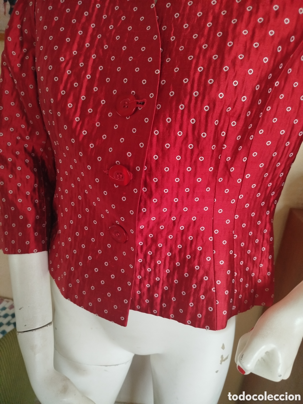 Vintage: Chaqueta evento seda - Foto 3