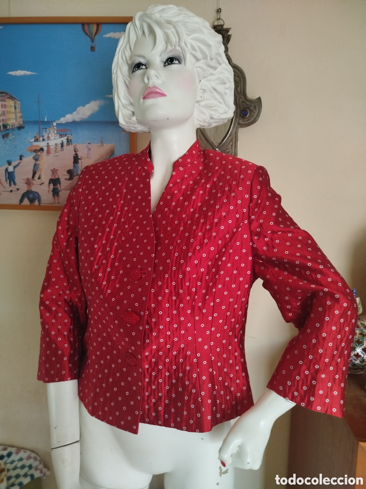Vintage: Chaqueta evento seda - Foto 4