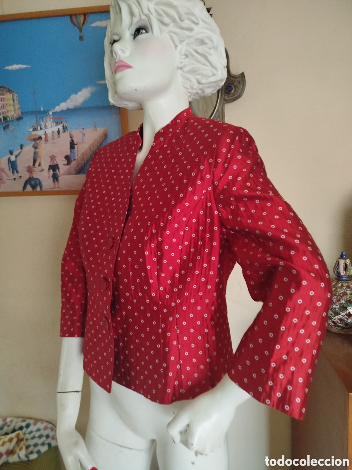 Vintage: Chaqueta evento seda - Foto 5