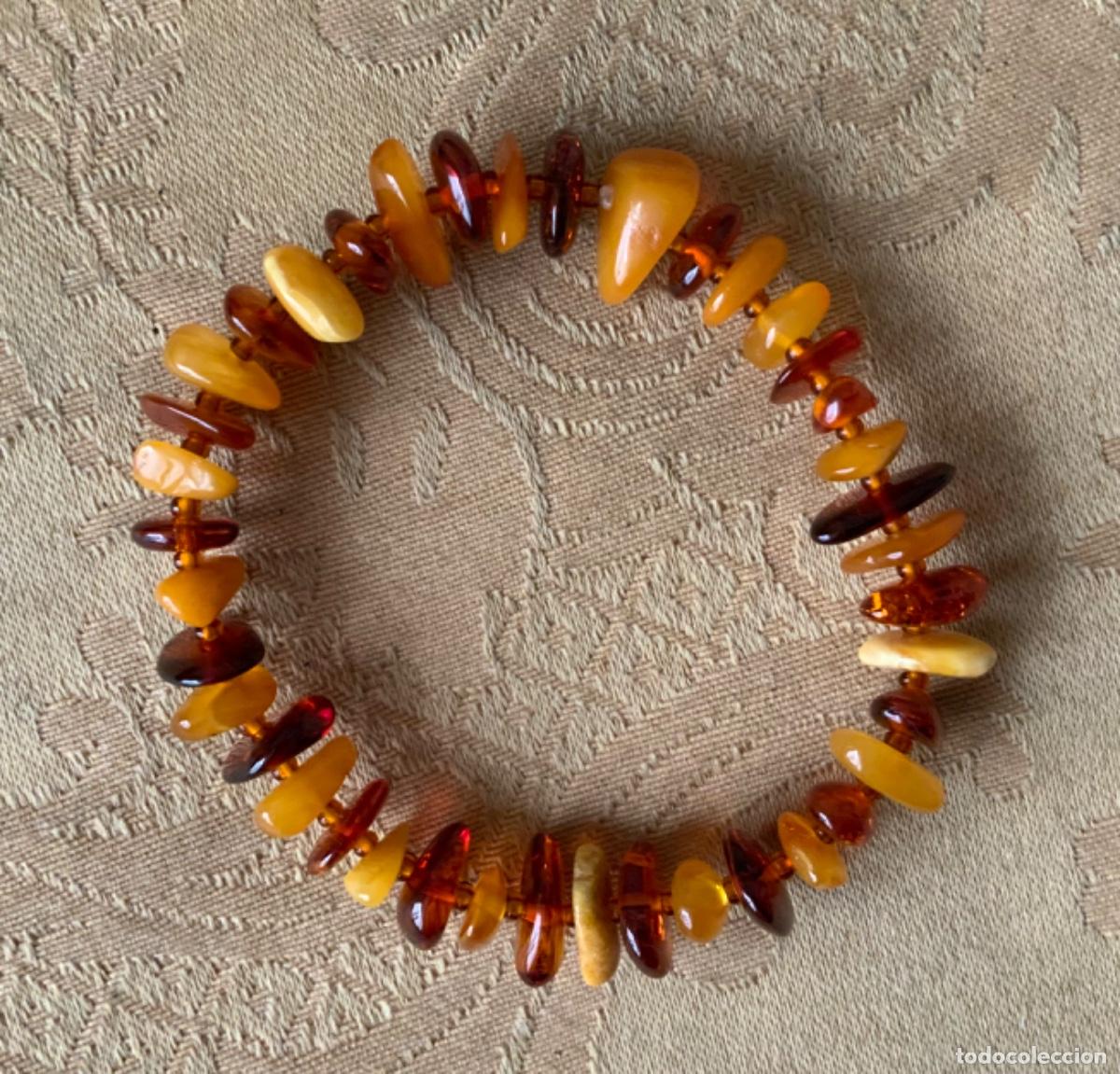 Vintage: PULSERA &Aacute;MBAR DEL B&Aacute;LTICO DE DIFERENTES TONOS - Foto 1