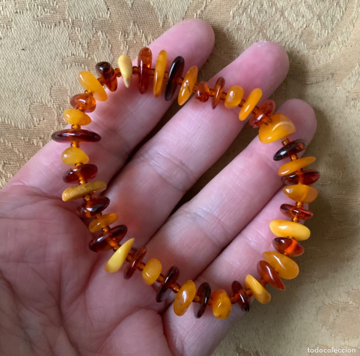 Vintage: PULSERA &Aacute;MBAR DEL B&Aacute;LTICO DE DIFERENTES TONOS - Foto 2