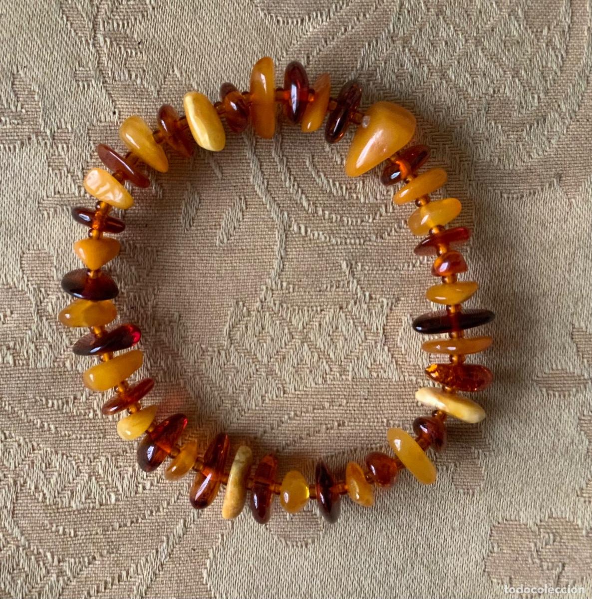 Vintage: PULSERA &Aacute;MBAR DEL B&Aacute;LTICO DE DIFERENTES TONOS - Foto 3