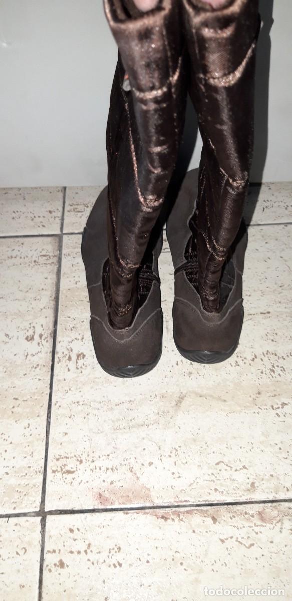 Vintage: BOTAS MARRONES CON SUELA DE GOMA - Foto 4