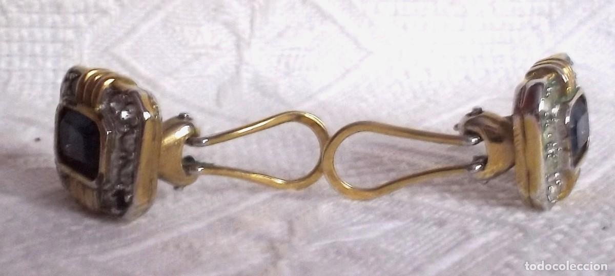Vintage: PENDIENTES CON PIEDRITAS DE LOS A&Ntilde;OS 70 - Foto 4