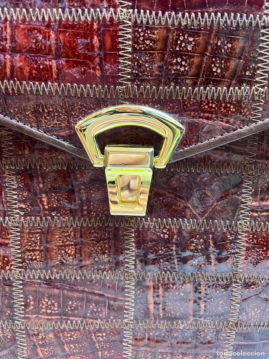 Vintage: Bolso Bol-Perdix Piel Cocodrilo - Foto 7