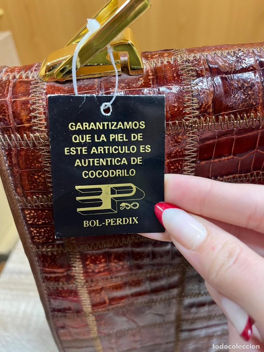 Vintage: Bolso Bol-Perdix Piel Cocodrilo - Foto 8