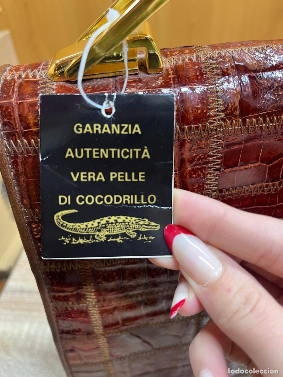 Vintage: Bolso Bol-Perdix Piel Cocodrilo - Foto 9