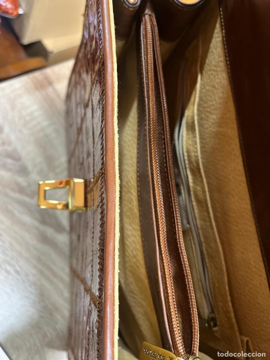 Vintage: Bolso Bol-Perdix Piel Cocodrilo - Foto 11