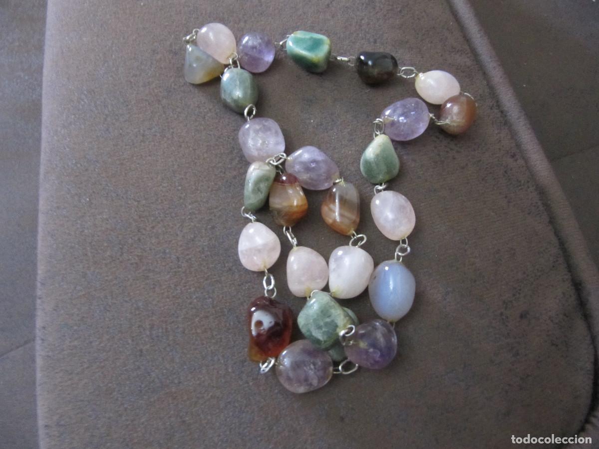 Vintage: ANTIGUO COLLAR CON CUENTAS DE PIEDRAS - Foto 1