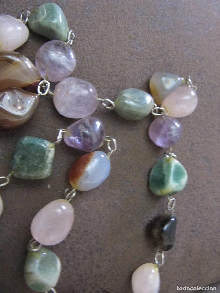 Vintage: ANTIGUO COLLAR CON CUENTAS DE PIEDRAS - Foto 3