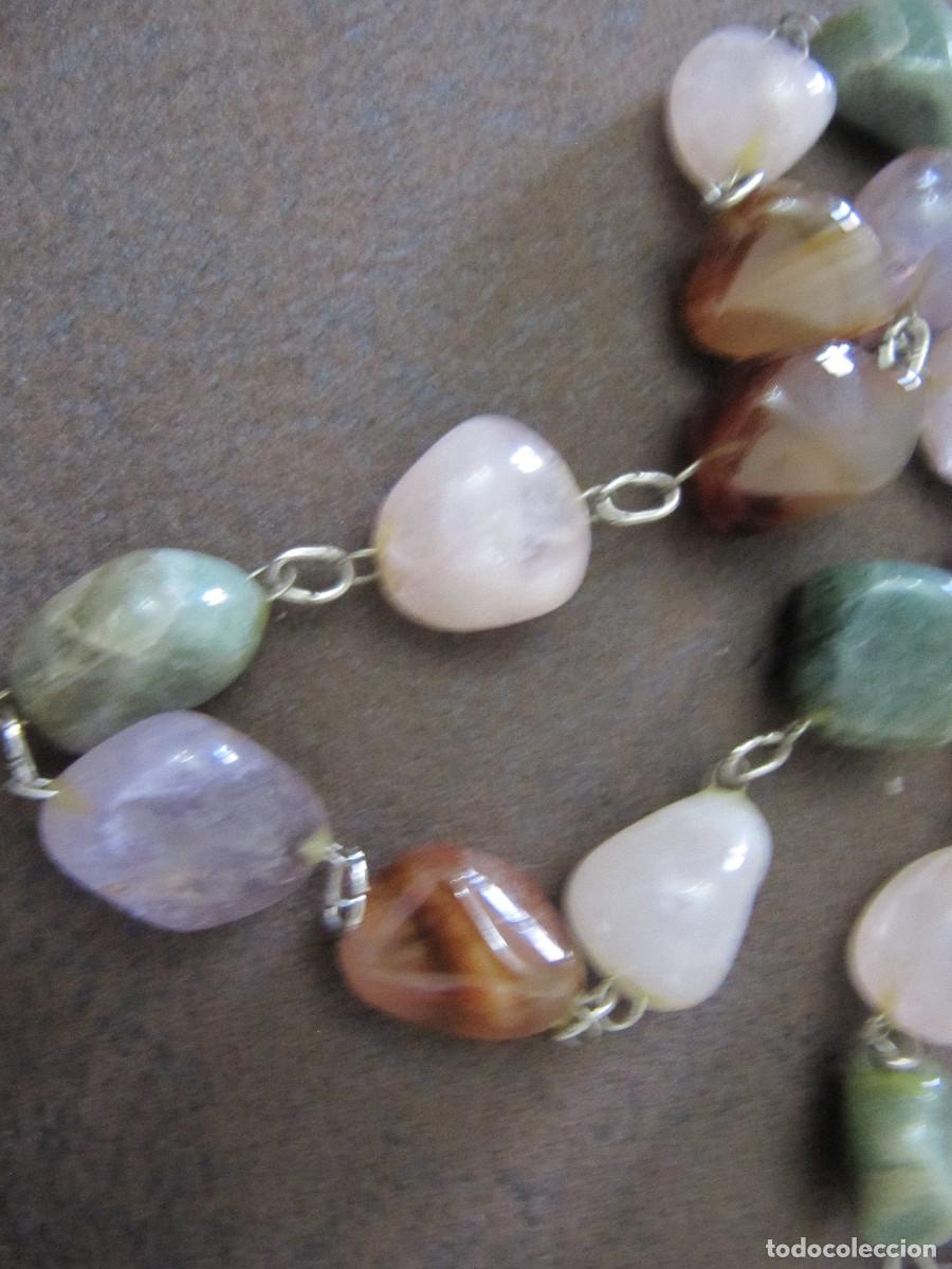Vintage: ANTIGUO COLLAR CON CUENTAS DE PIEDRAS - Foto 4