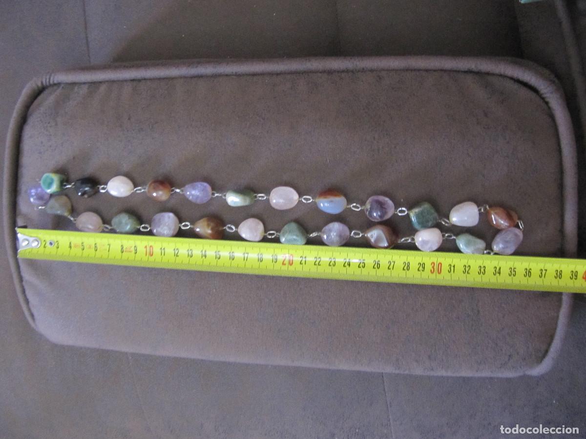 Vintage: ANTIGUO COLLAR CON CUENTAS DE PIEDRAS - Foto 5