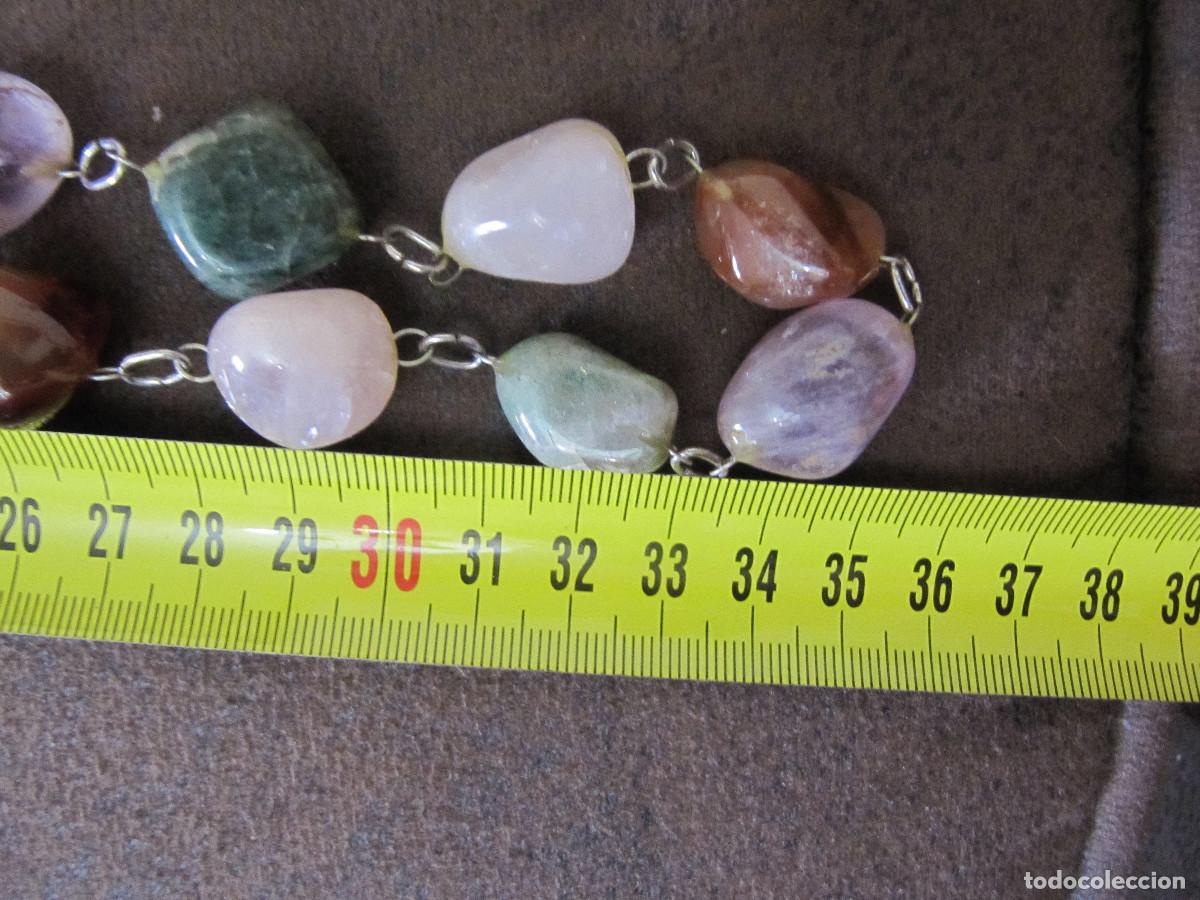 Vintage: ANTIGUO COLLAR CON CUENTAS DE PIEDRAS - Foto 6