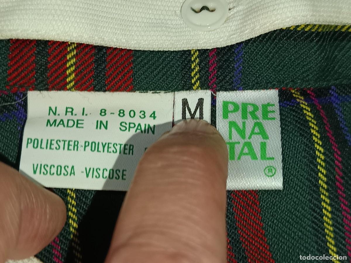 Vintage: VESTIDO PR&Eacute;NATAL TALLA M - Foto 9