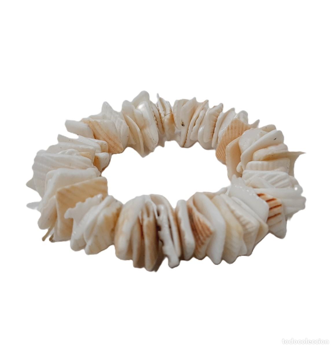 Vintage: Pulsera vintage con chips de conchas marinas (11.5) - Foto 1