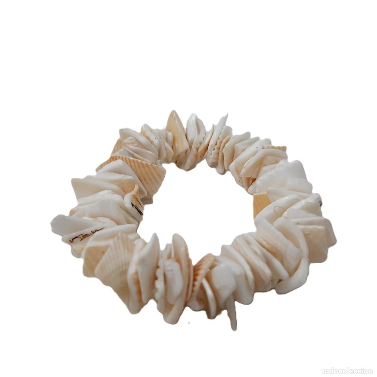 Vintage: Pulsera vintage con chips de conchas marinas (11.5) - Foto 2