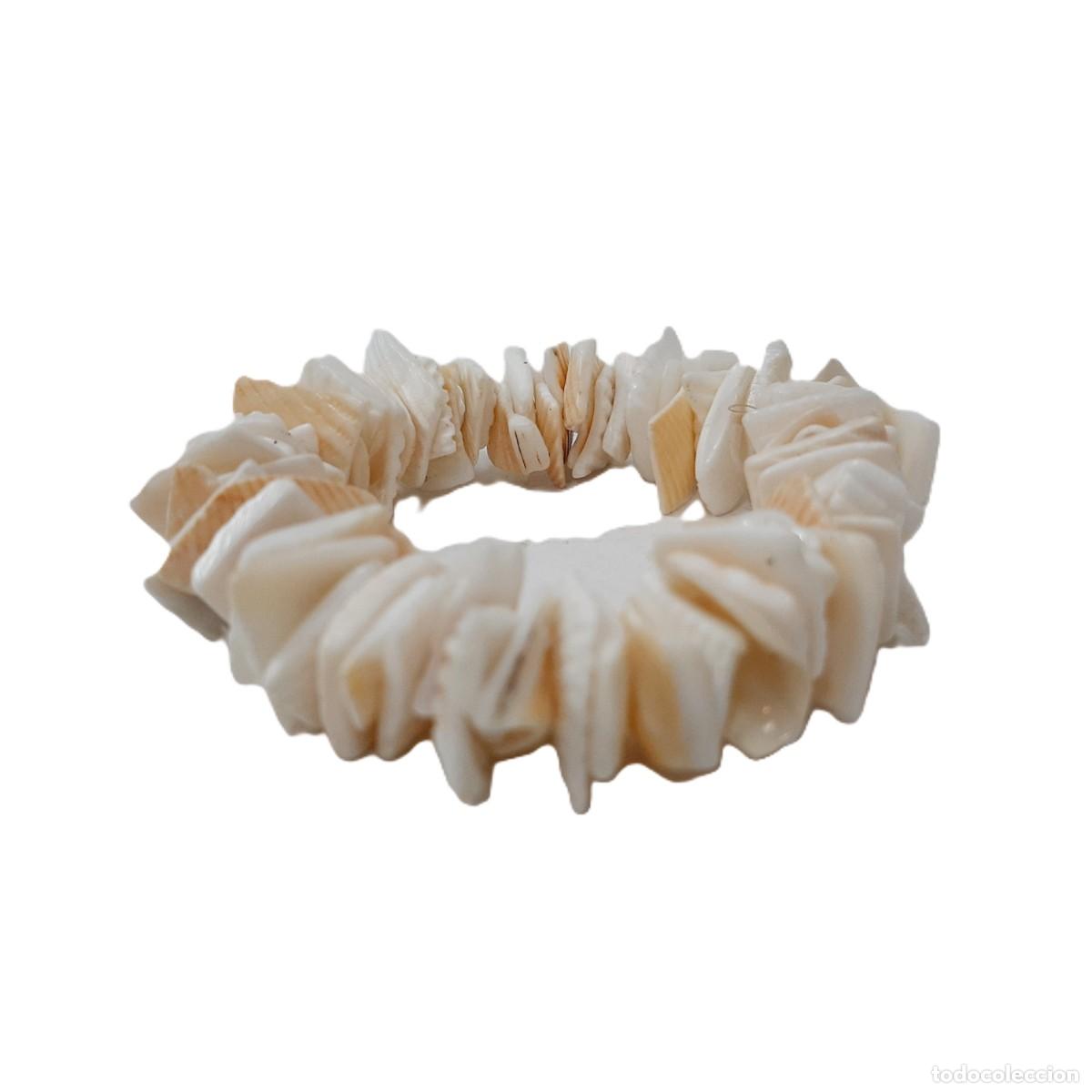 Vintage: Pulsera vintage con chips de conchas marinas (11.5) - Foto 3