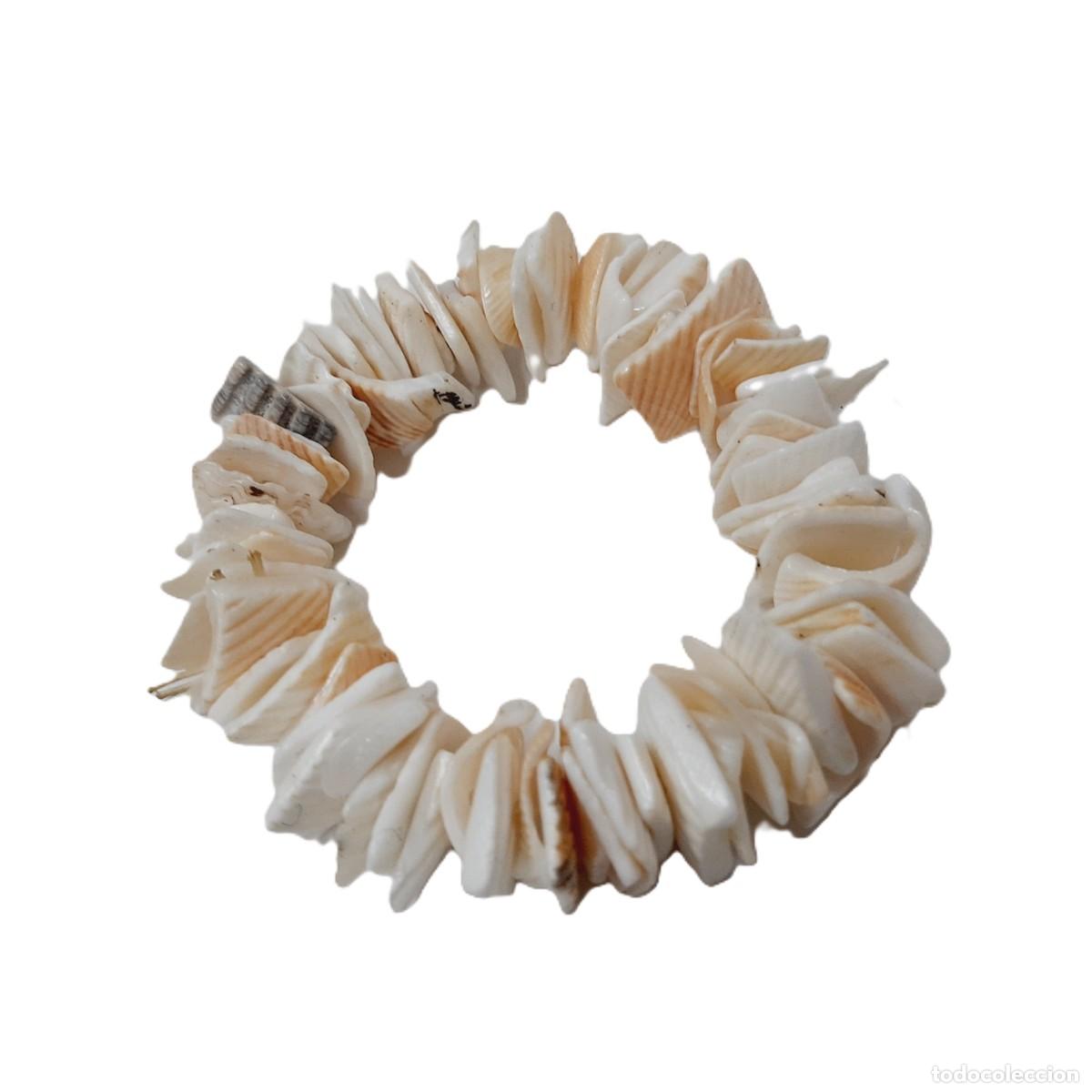 Vintage: Pulsera vintage con chips de conchas marinas (11.5) - Foto 4