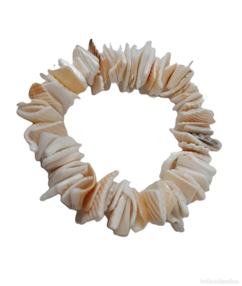 Vintage: Pulsera vintage con chips de conchas marinas (11.5) - Foto 5