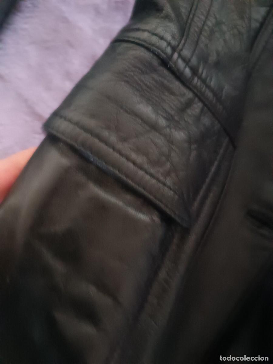 Vintage: Preciosa chaqueta de piel negra - Foto 4