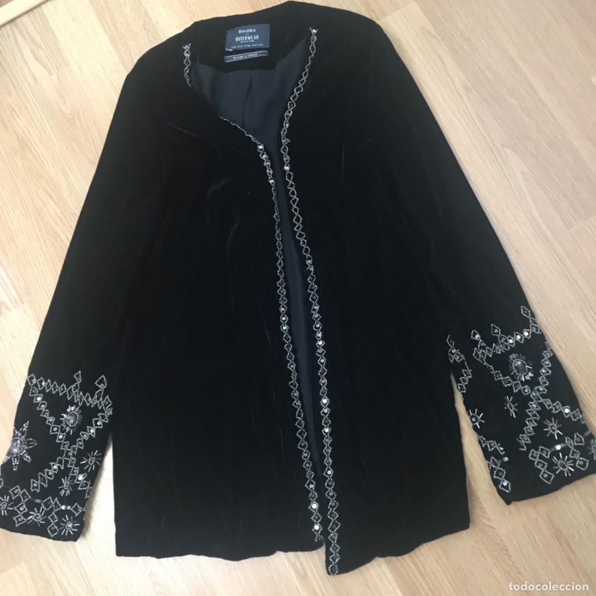 Vintage: Chaqueta terciopelo sin botones - Foto 1