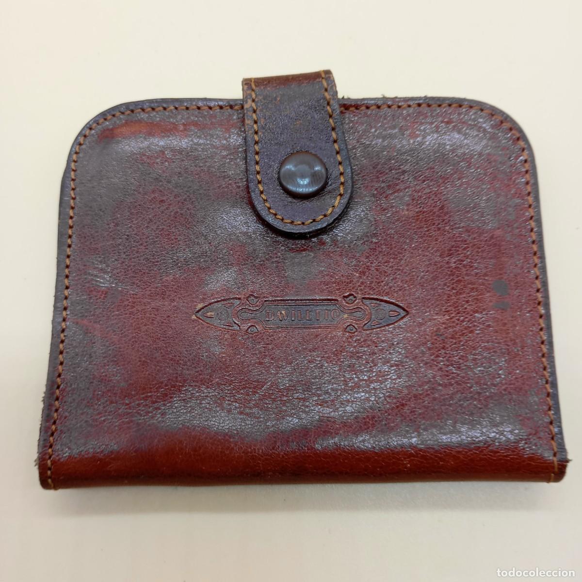 Vintage: CARTERA MONEDERO DE PIEL DAVILETTO - Foto 1