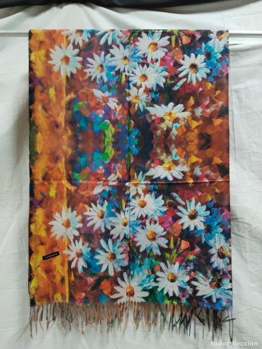 Vintage: Chal de cachemira - Rita Kahlo y loros - Foto 5