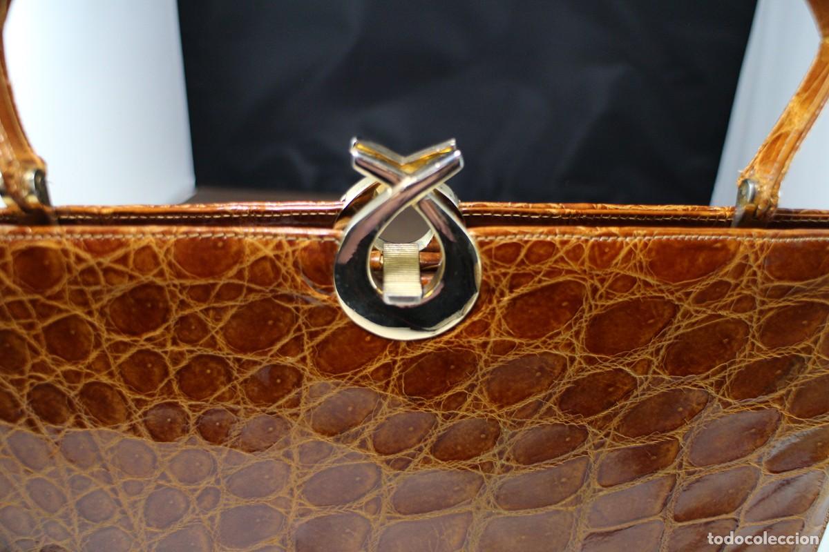 Vintage: Bolso de Cocodrilo estilo Kelly - Foto 8