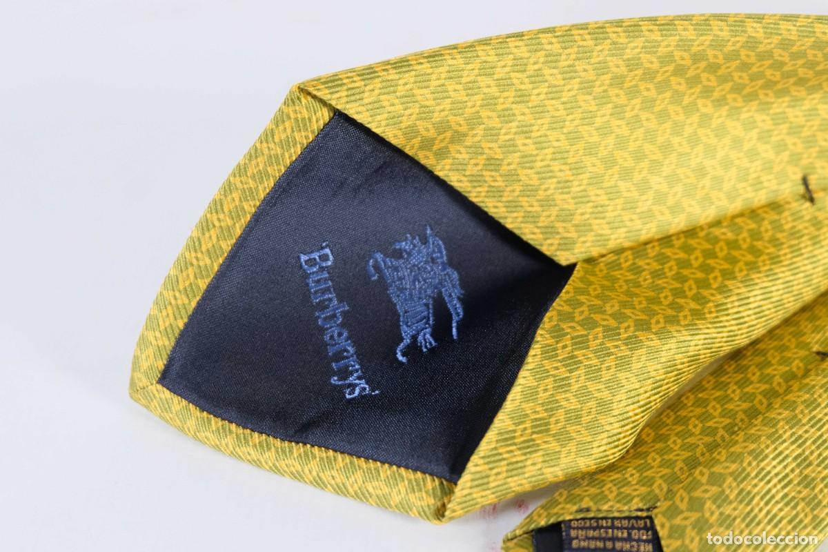 Vintage: Corbata Burberrys 100% seda con estampado de rombos - Foto 4