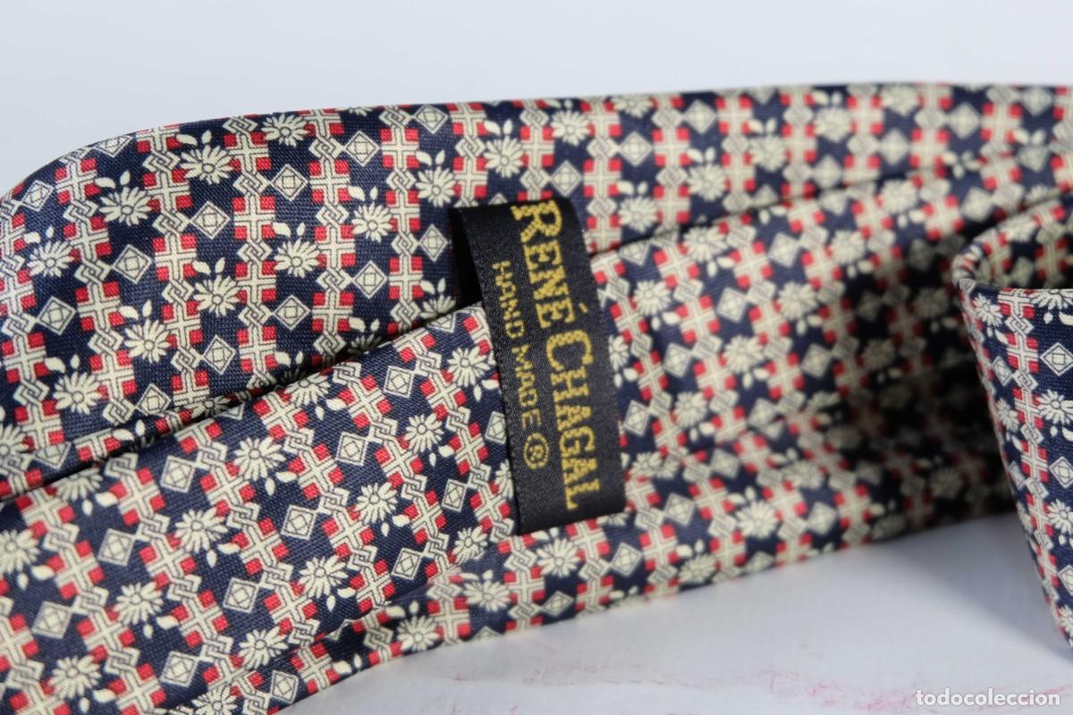 Vintage: Corbata Ren&eacute; Chagal de seda - Foto 6