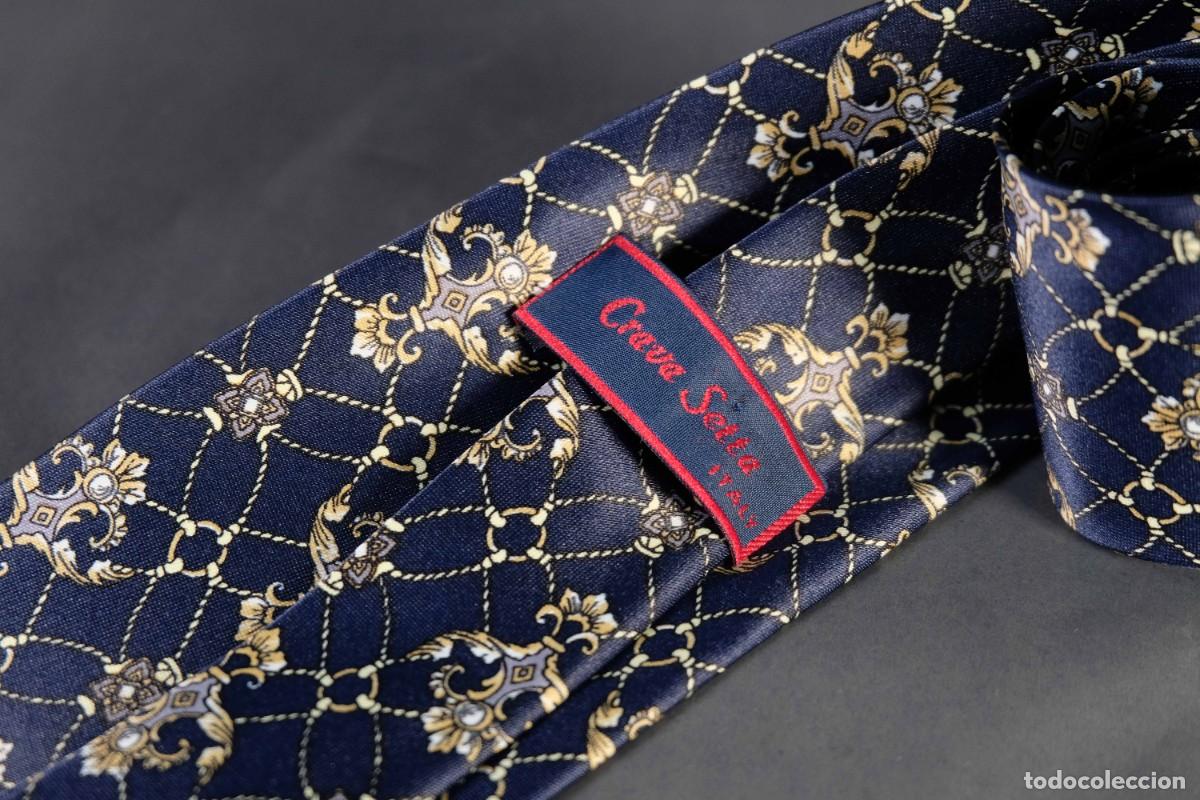 Vintage: Corbata Crava Setta de seda - Foto 5