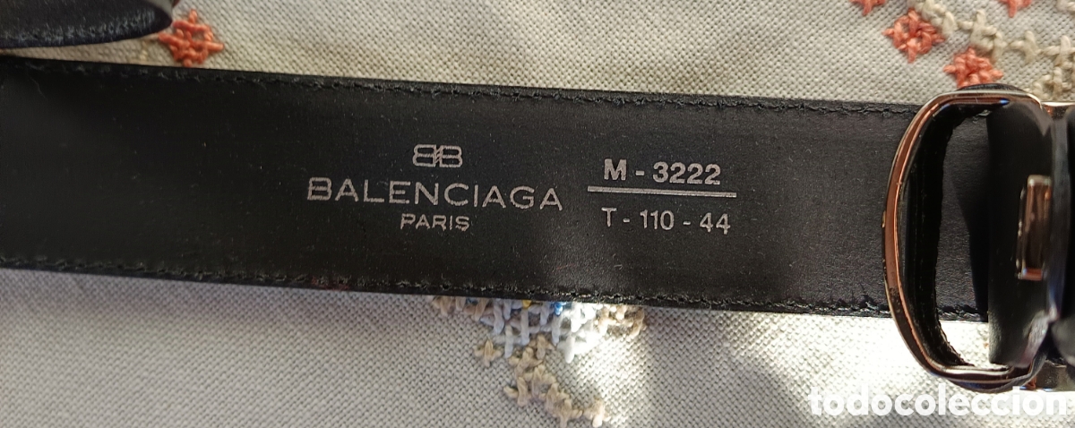 Vintage: Cintur&oacute;n de caballero, Balenciaga, Paris - Foto 4