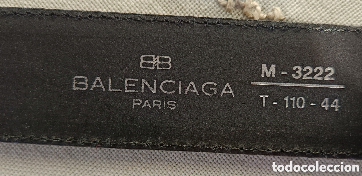 Vintage: Cintur&oacute;n de caballero, Balenciaga, Paris - Foto 6