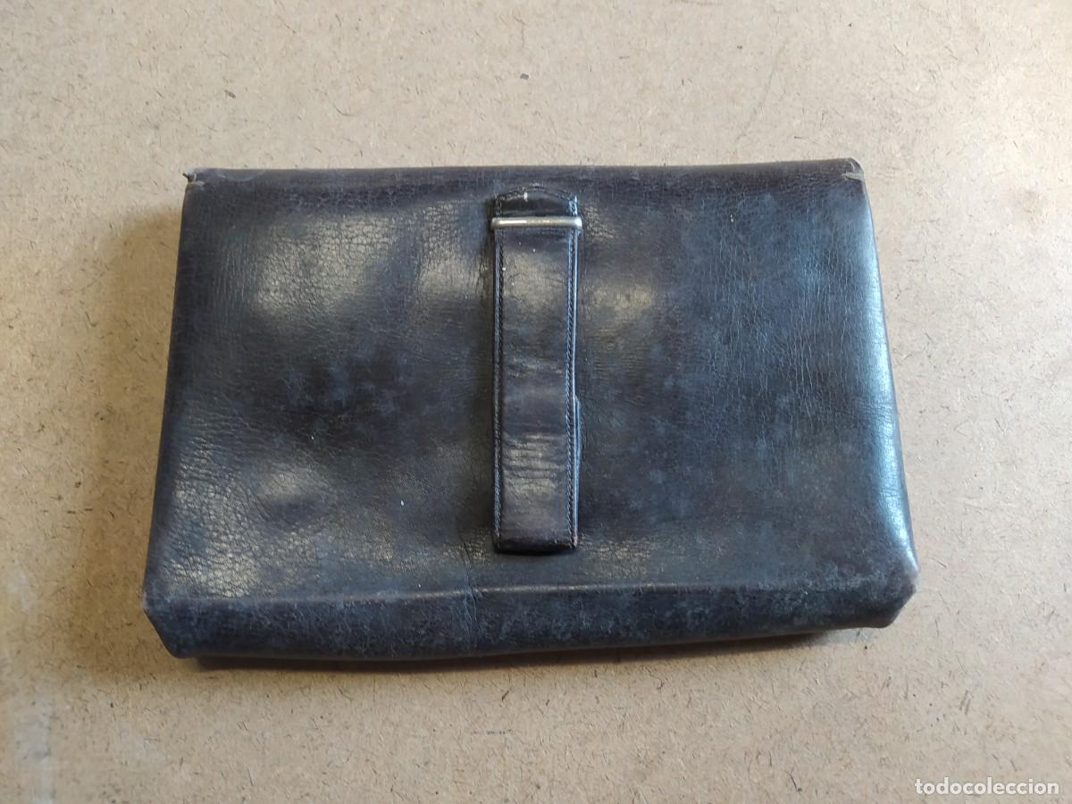 Vintage: Cartera de cuero, negra - Foto 3