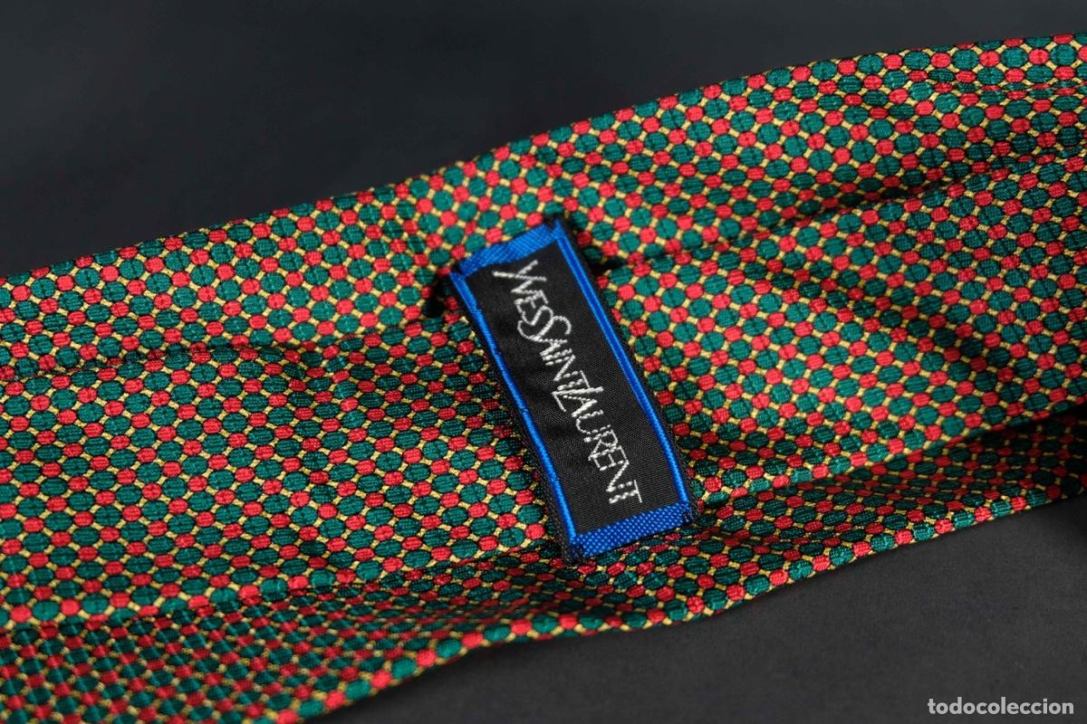 Vintage: Corbata Yves Saint Laurent 100% seda - Foto 6